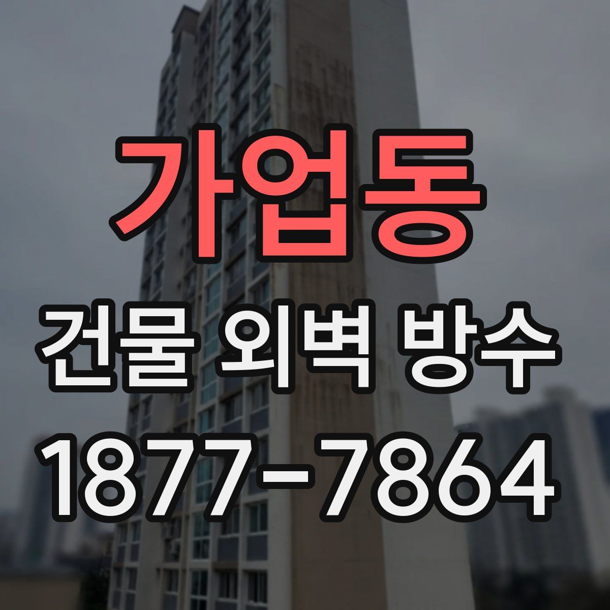가업동 건물 외벽 방수