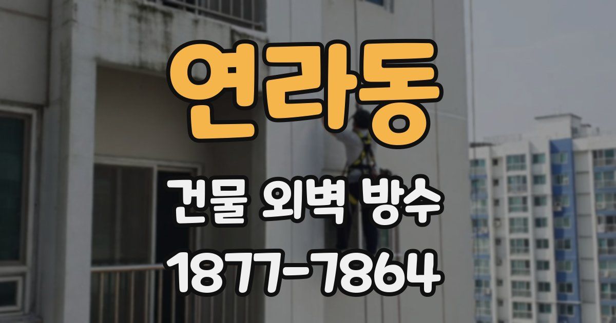 연라동 건물 외벽 방수