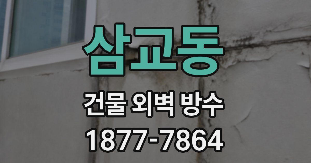 삼교동 건물 외벽 방수