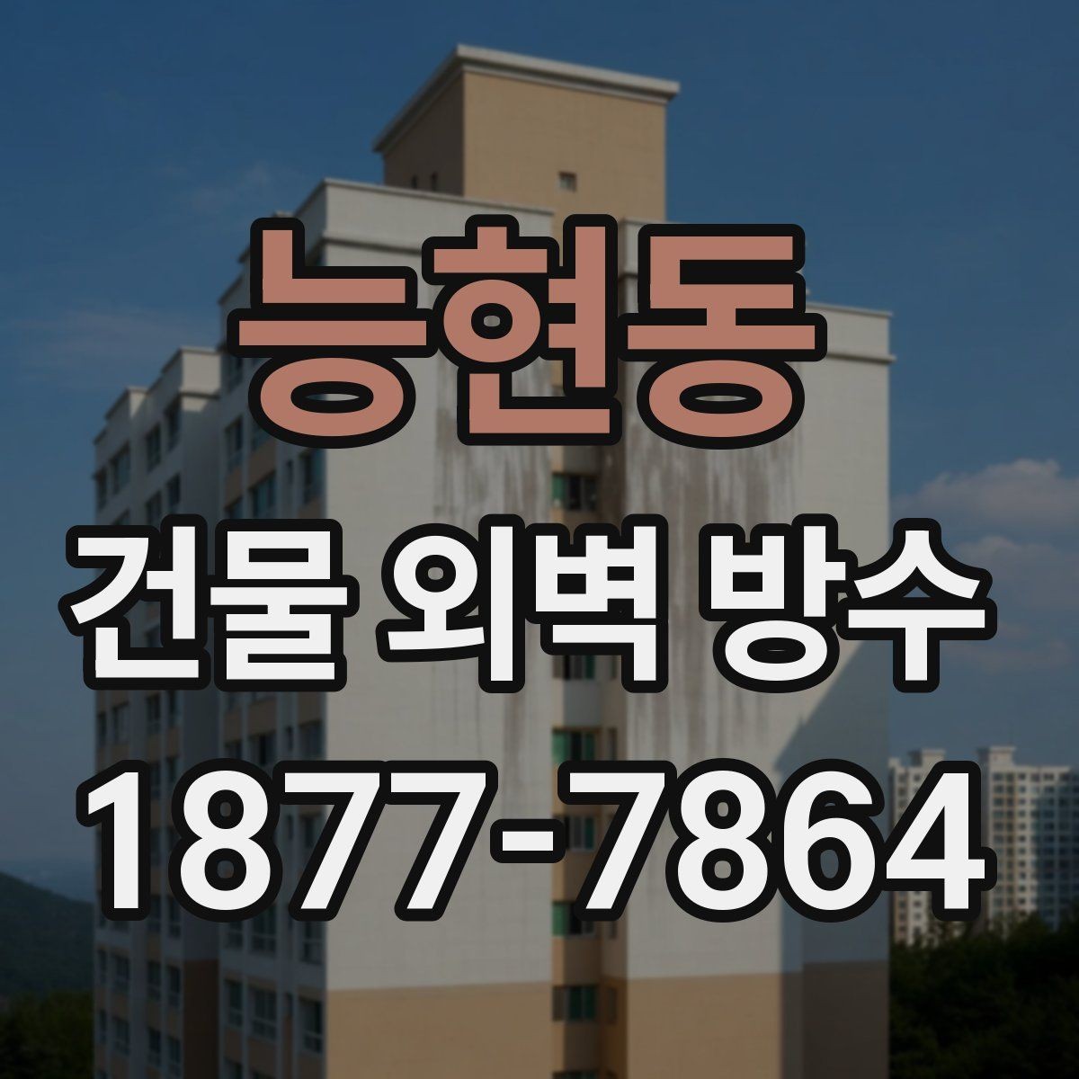 능현동 건물 외벽 방수 사후 관리 점검 주기