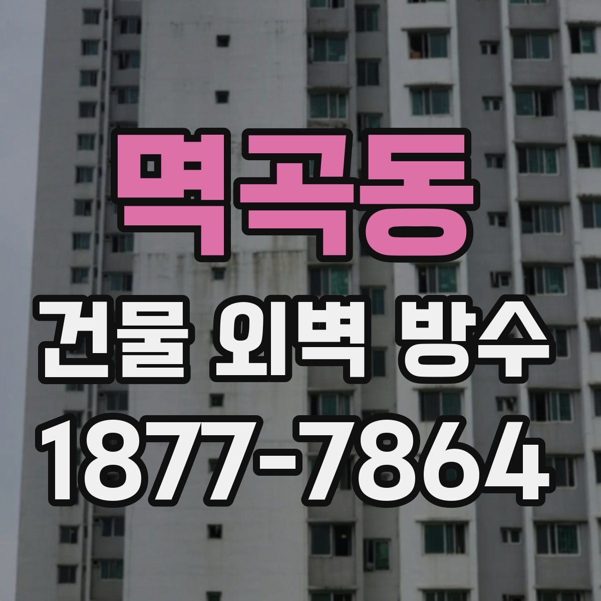 멱곡동 건물 외벽 방수