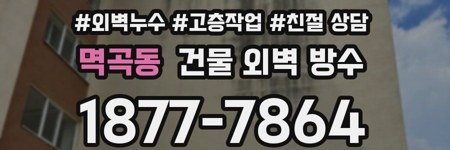 멱곡동 건물 외벽 방수