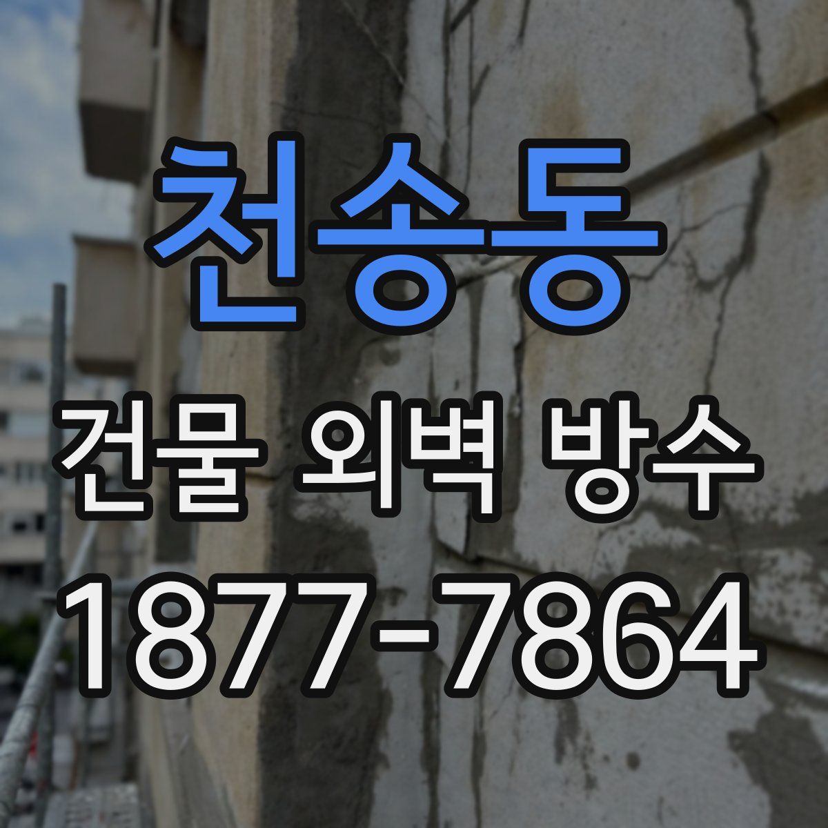 천송동 건물 외벽 방수