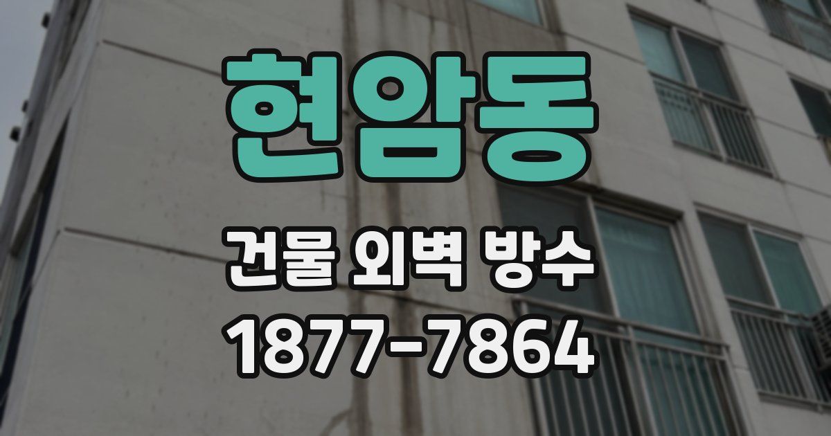 현암동 건물 외벽 방수