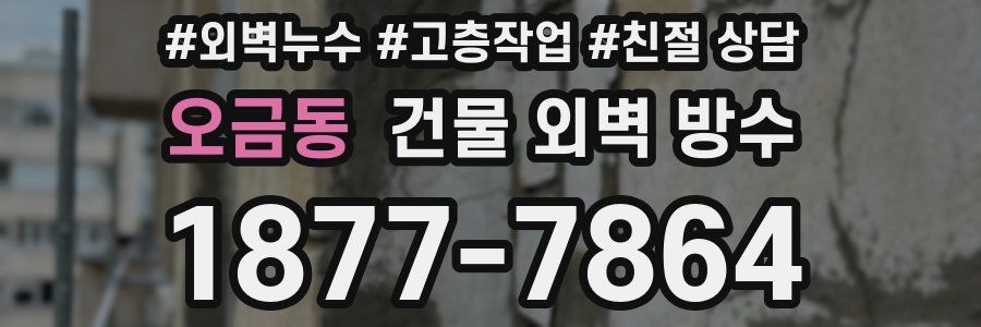 오금동 건물 외벽 방수