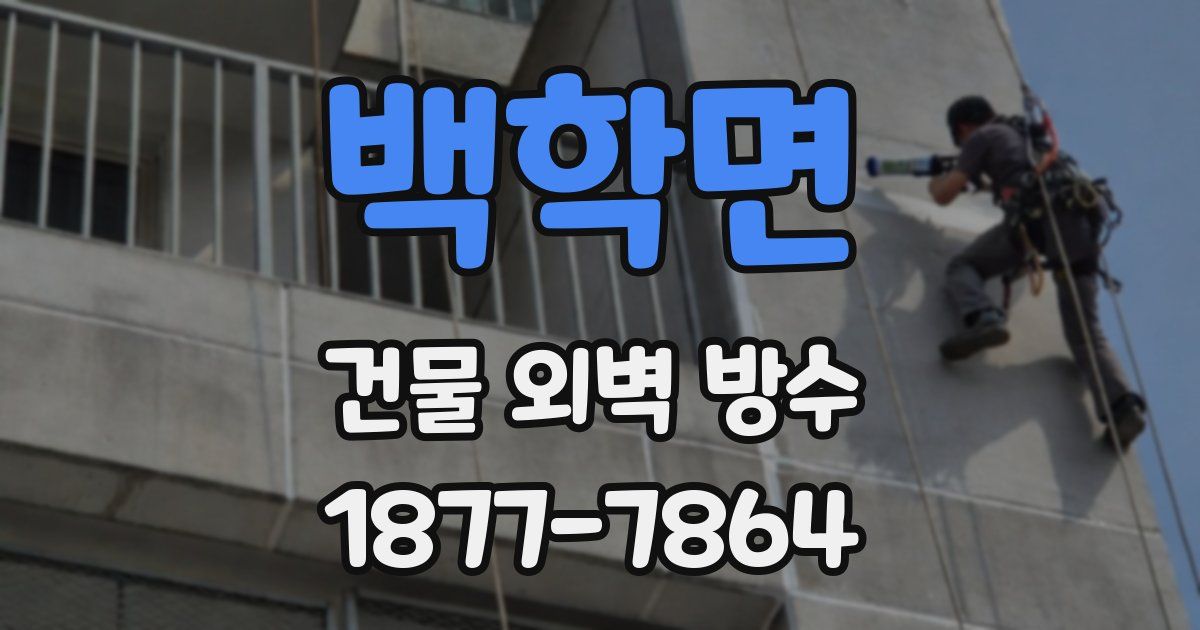 백학면 건물 외벽 방수