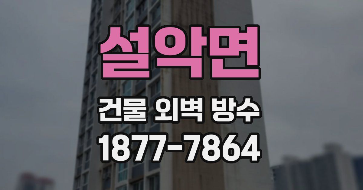 설악면 건물 외벽 방수