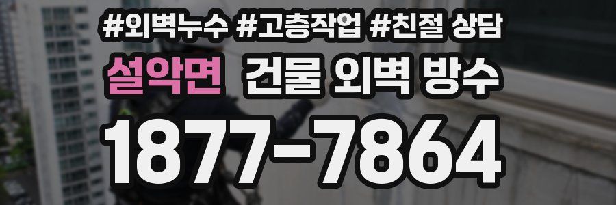 설악면 건물 외벽 방수