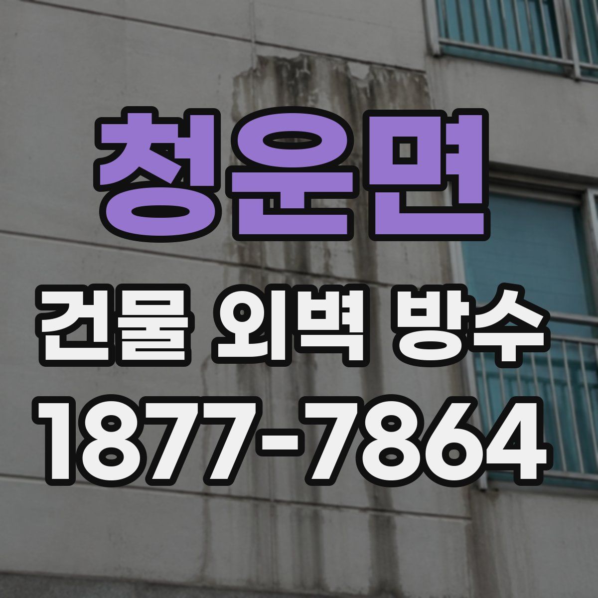 청운면 건물 외벽 방수