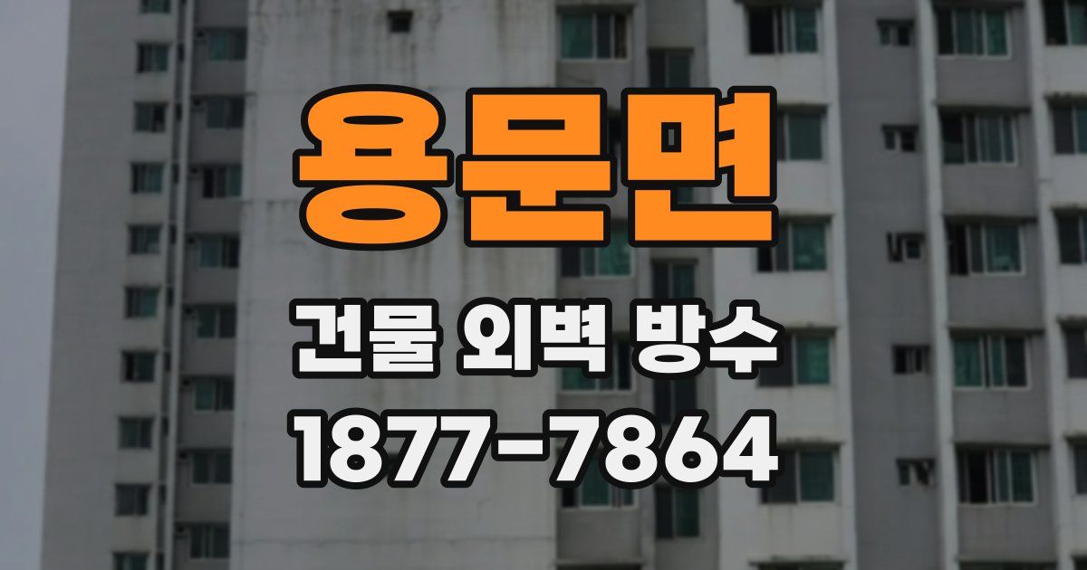 용문면 건물 외벽 방수