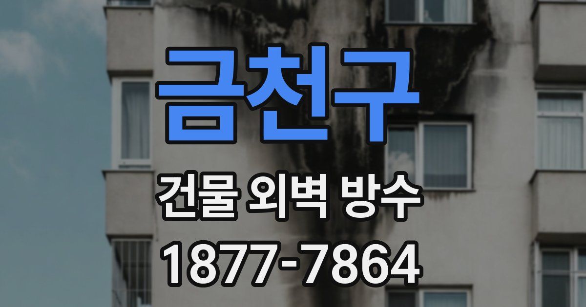 금천구 건물 외벽 방수