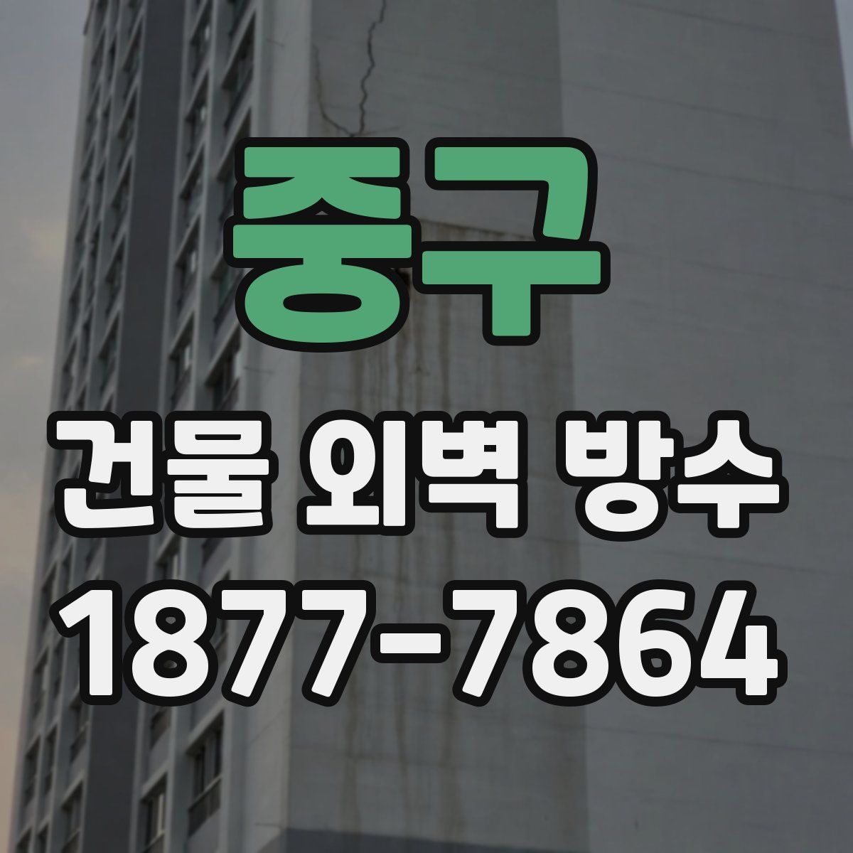 중구 건물 외벽 방수