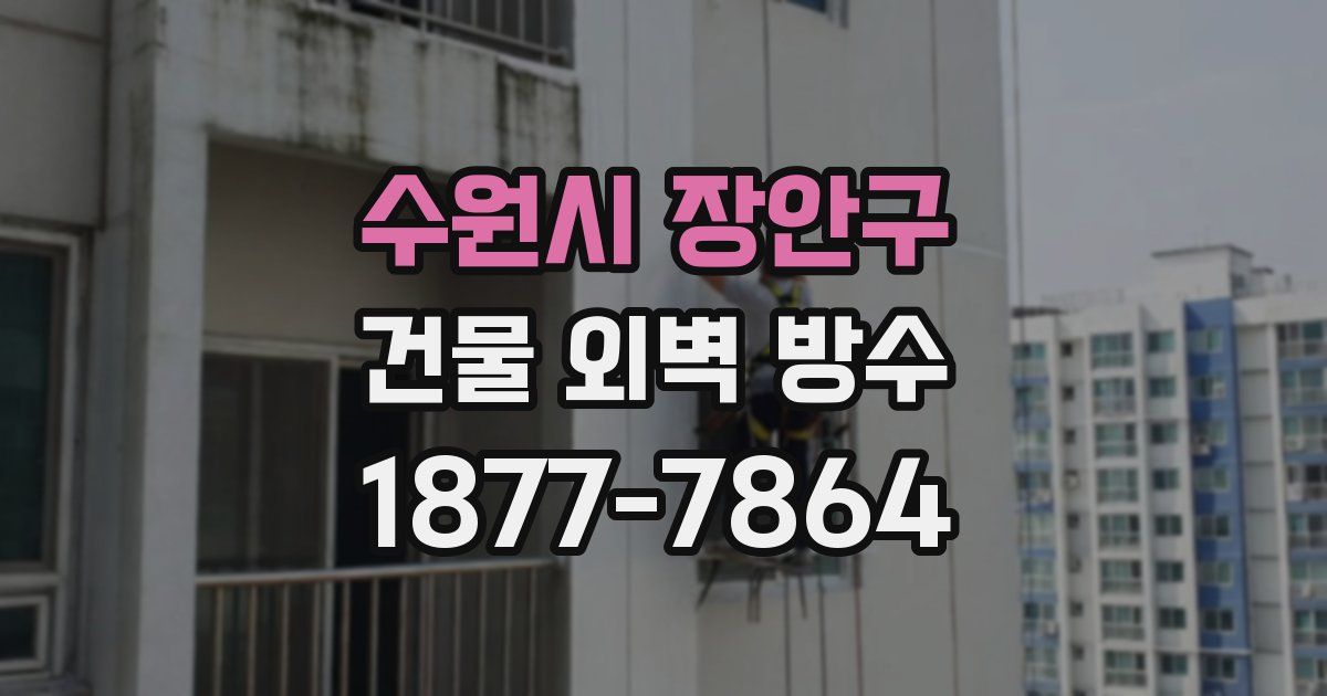 수원시 장안구 건물 외벽 방수