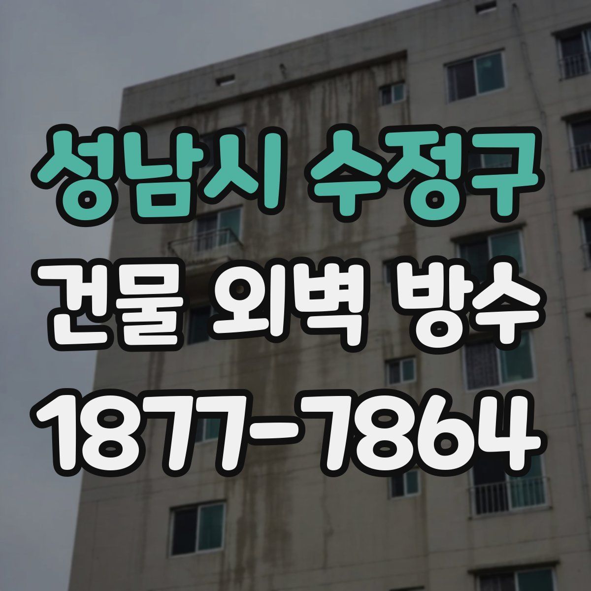 성남시 수정구 건물 외벽 방수