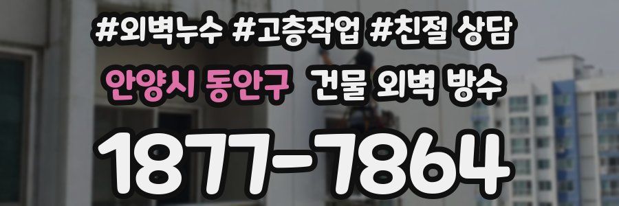 안양시 동안구 건물 외벽 방수