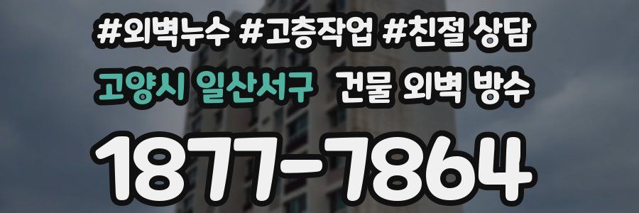 고양시 일산서구 건물 외벽 방수
