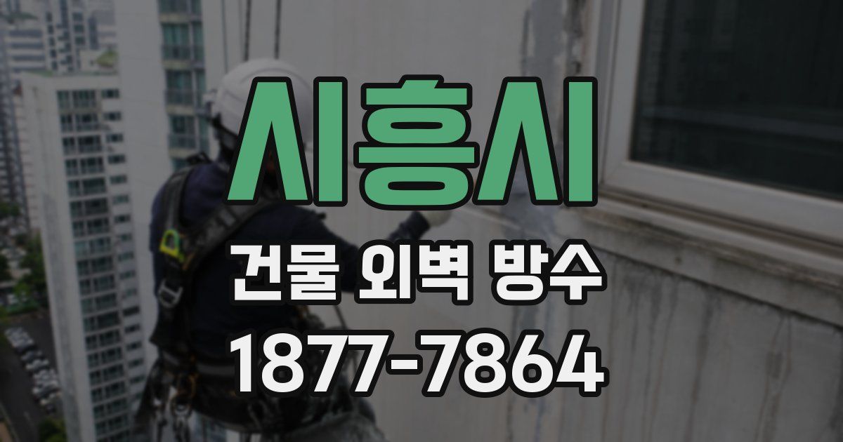시흥시 건물 외벽 방수