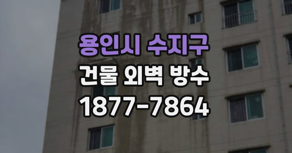 용인시 수지구 건물 외벽 방수
