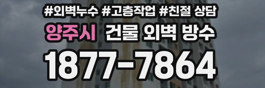 양주시 건물 외벽 방수