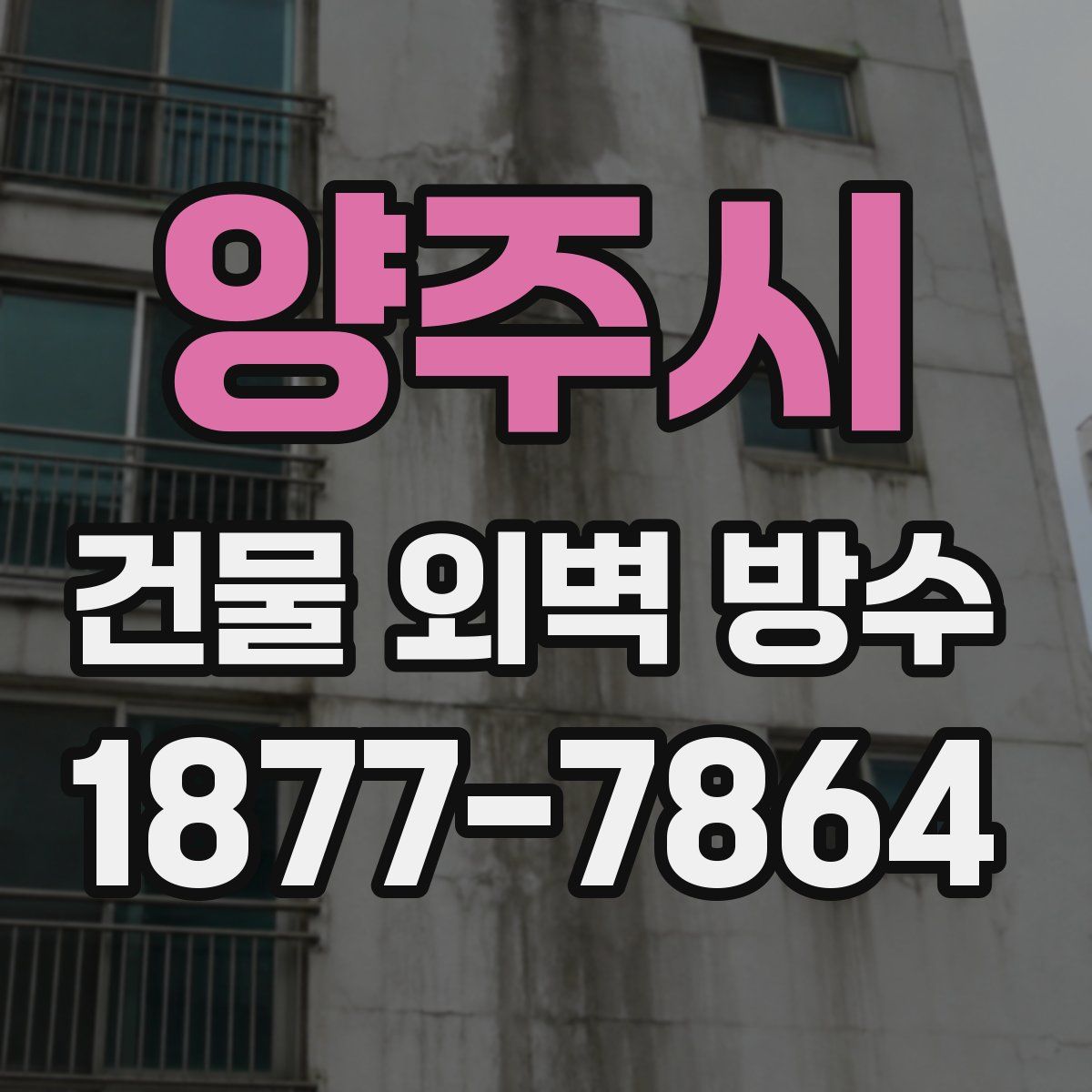 양주시 건물 외벽 방수
