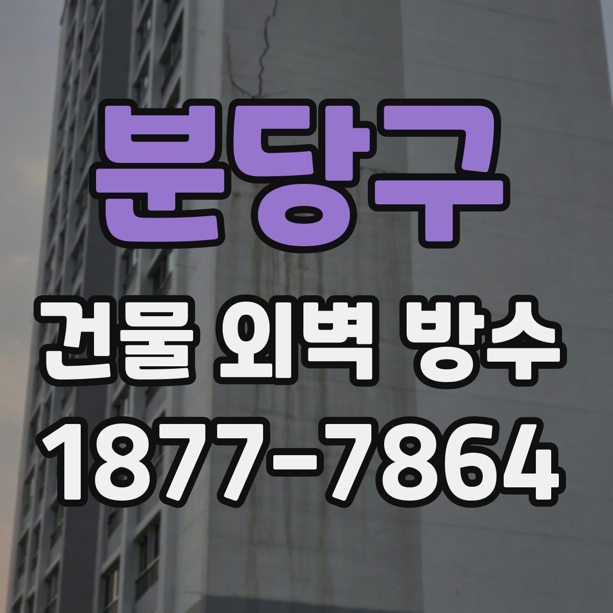 분당구 건물 외벽 방수 품질을 좌우하는 시공 요소