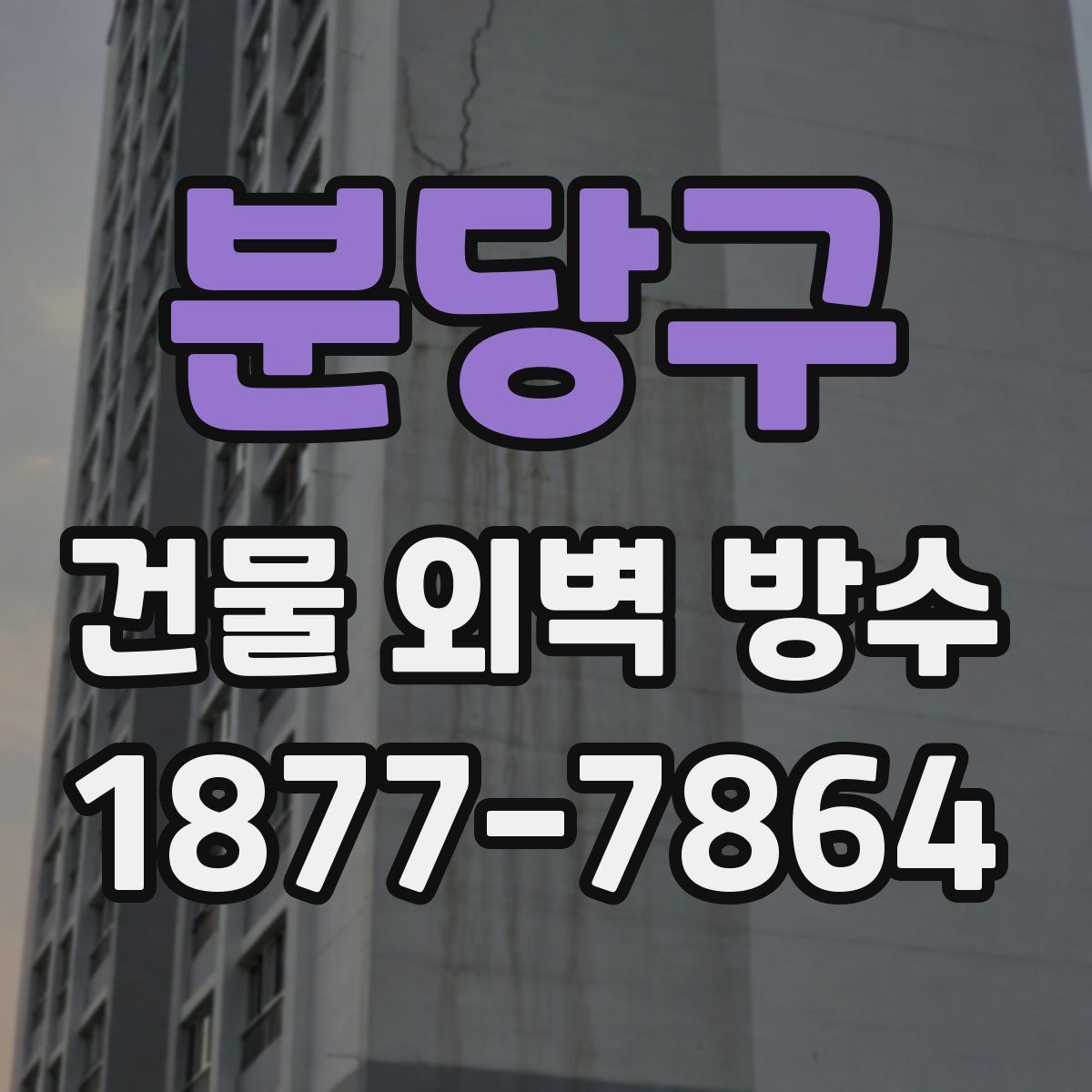 분당구 건물 외벽 방수