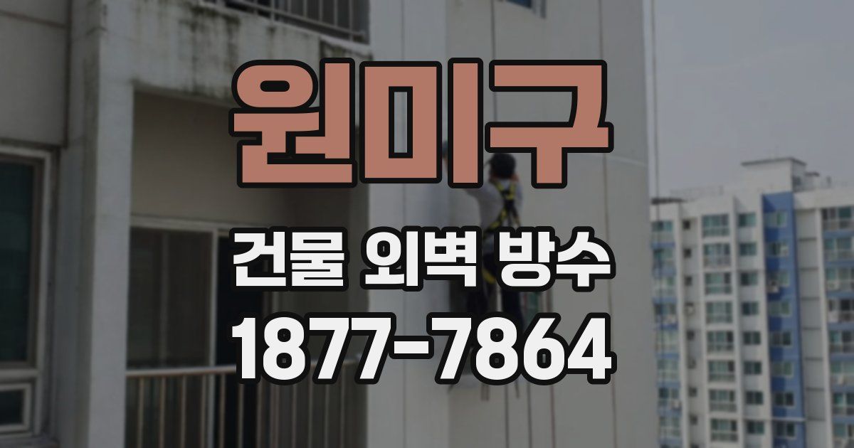 원미구 건물 외벽 방수