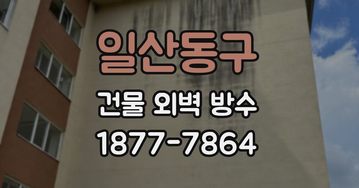 일산동구 건물 외벽 방수