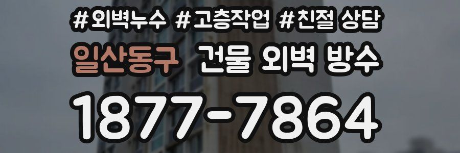 일산동구 건물 외벽 방수