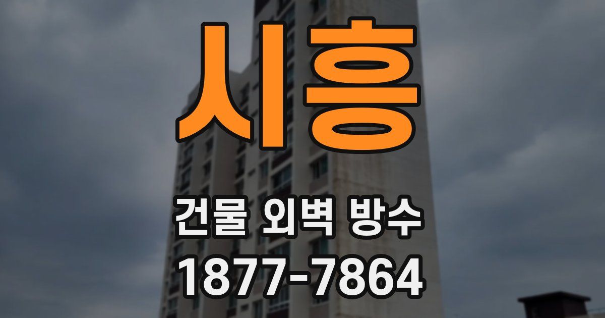 시흥 건물 외벽 방수