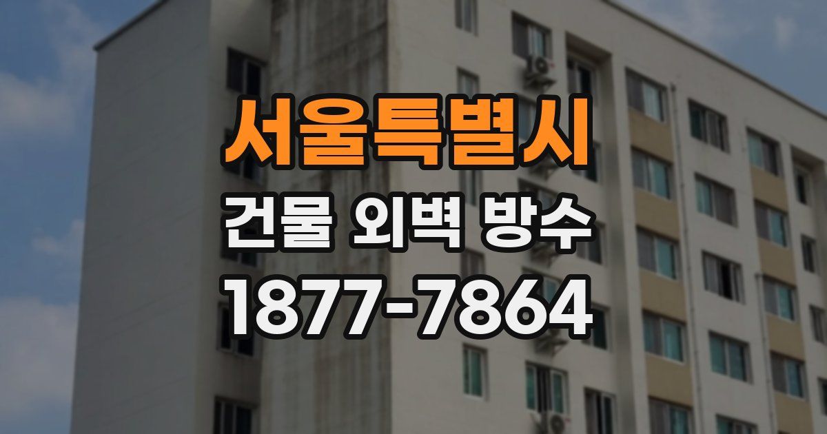 서울특별시 건물 외벽 방수