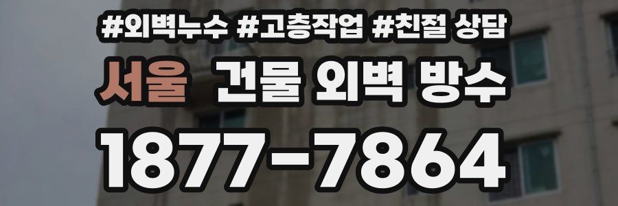 서울 건물 외벽 방수