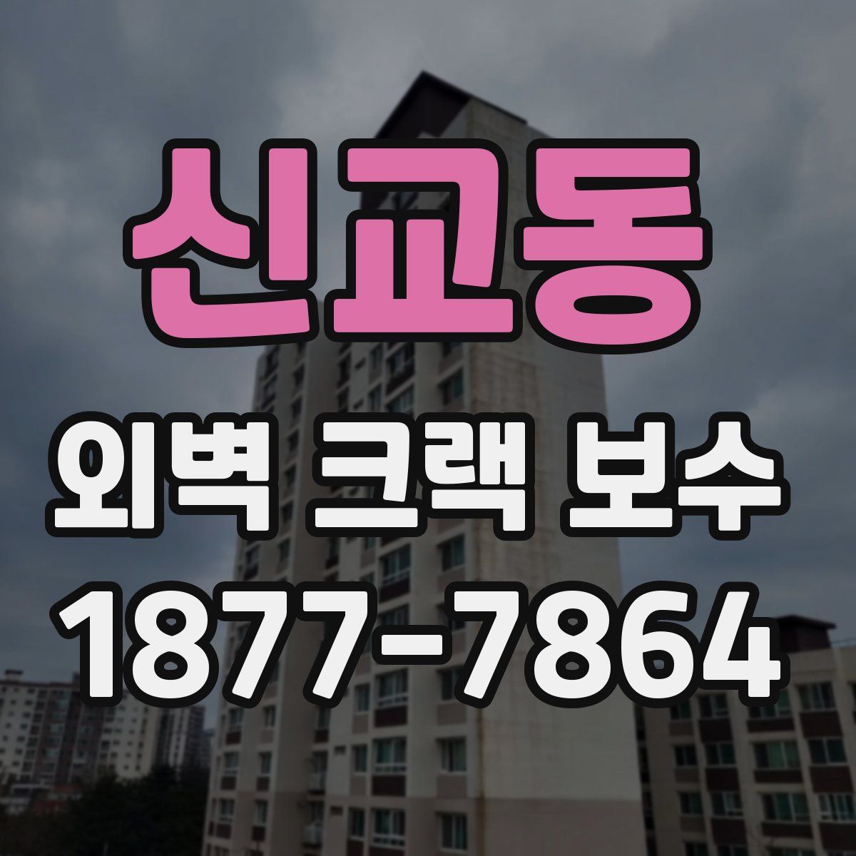 신교동 외벽 크랙 보수