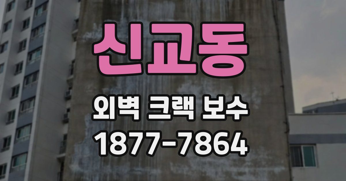 신교동 외벽 크랙 보수