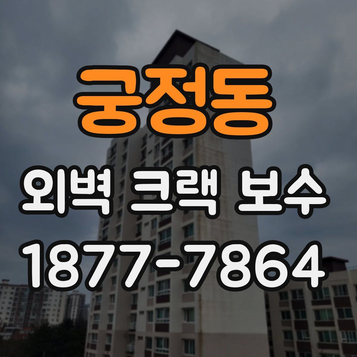 궁정동 외벽 크랙 보수