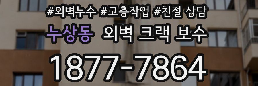 누상동 외벽 크랙 보수