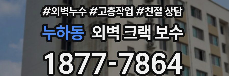 누하동 외벽 크랙 보수