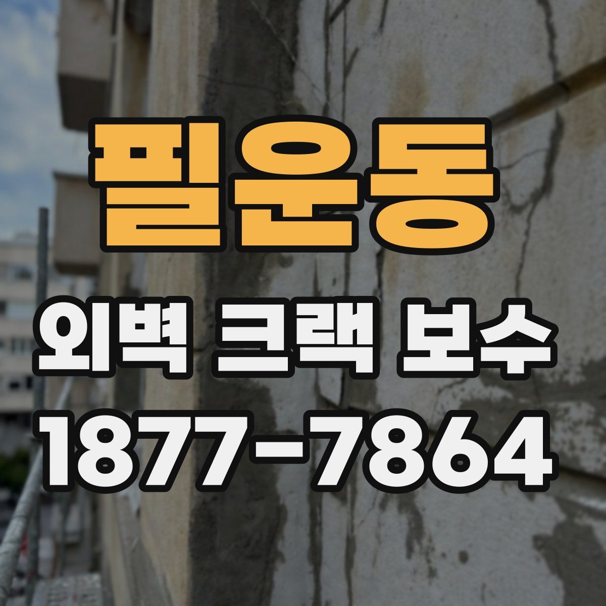 필운동 외벽 크랙 보수