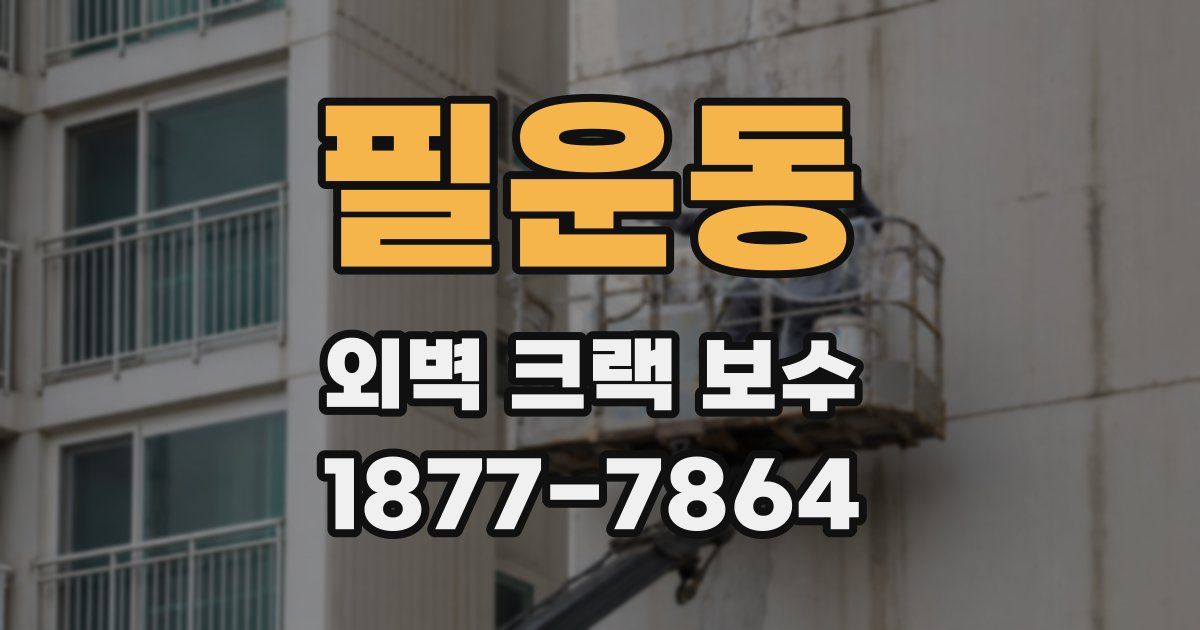 필운동 외벽 크랙 보수