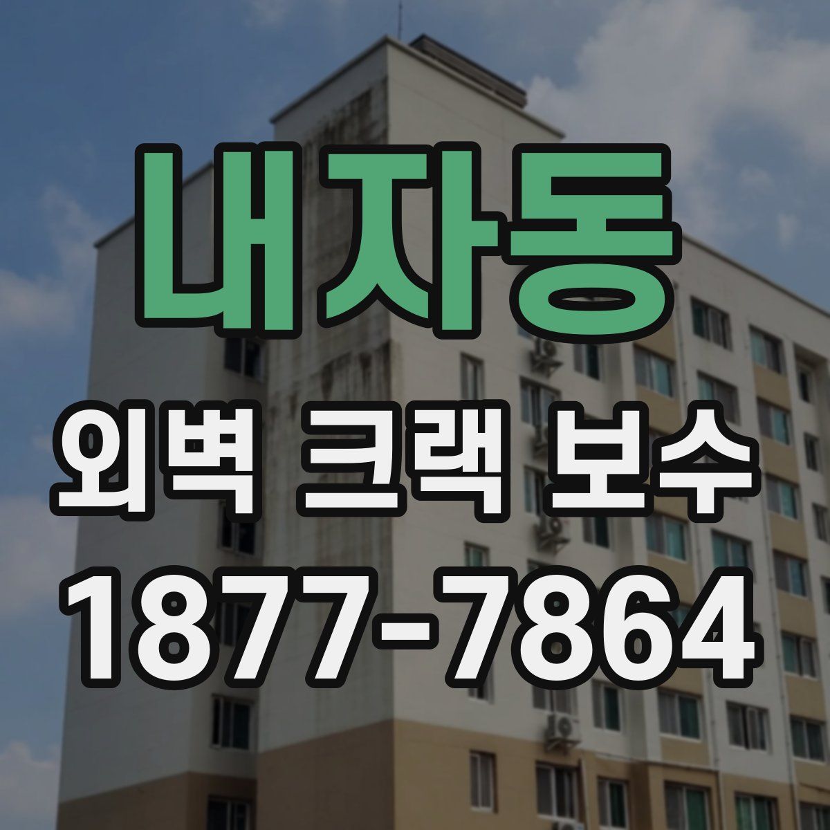 내자동 외벽 크랙 보수