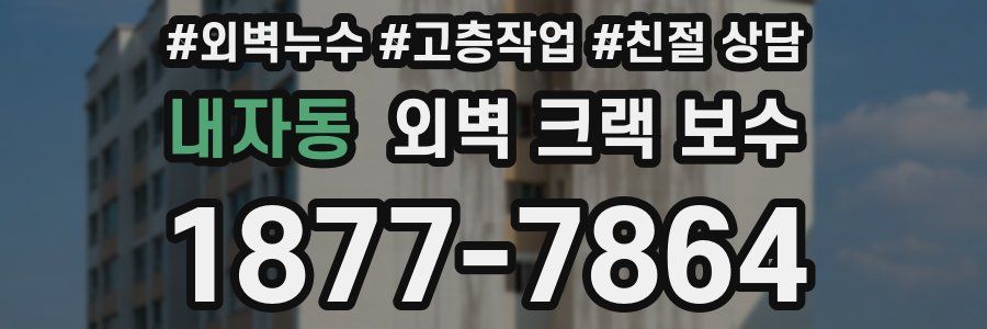 내자동 외벽 크랙 보수
