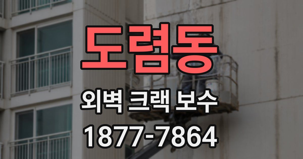 도렴동 외벽 크랙 보수
