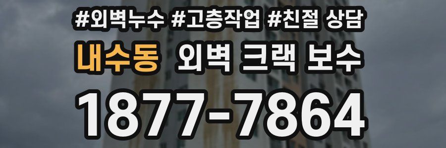 내수동 외벽 크랙 보수
