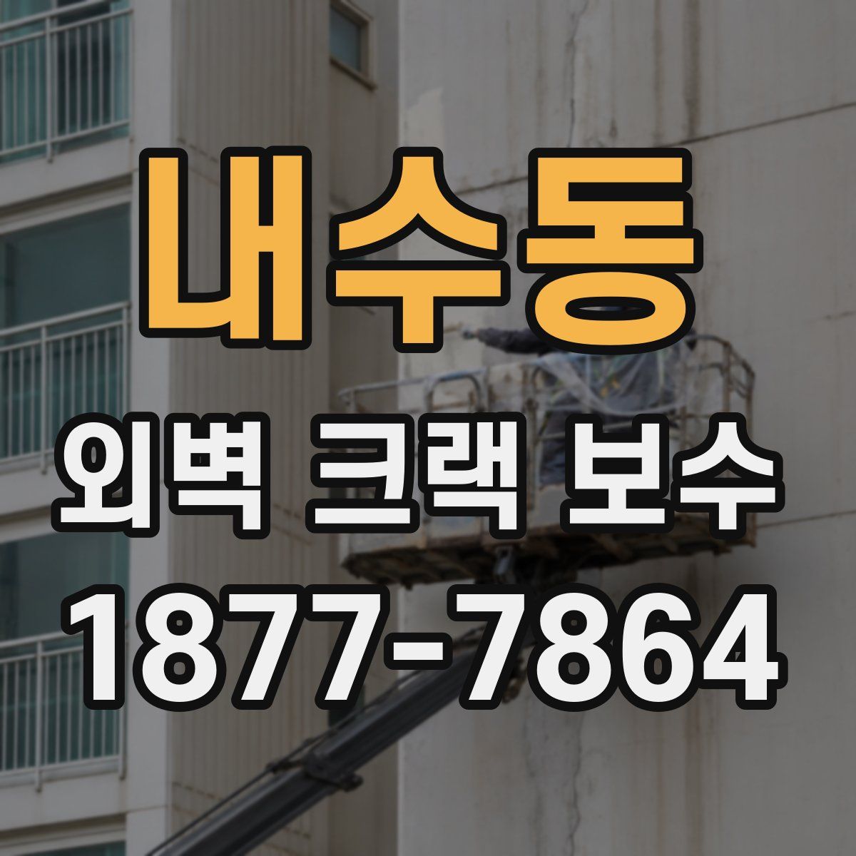 내수동 외벽 크랙 보수