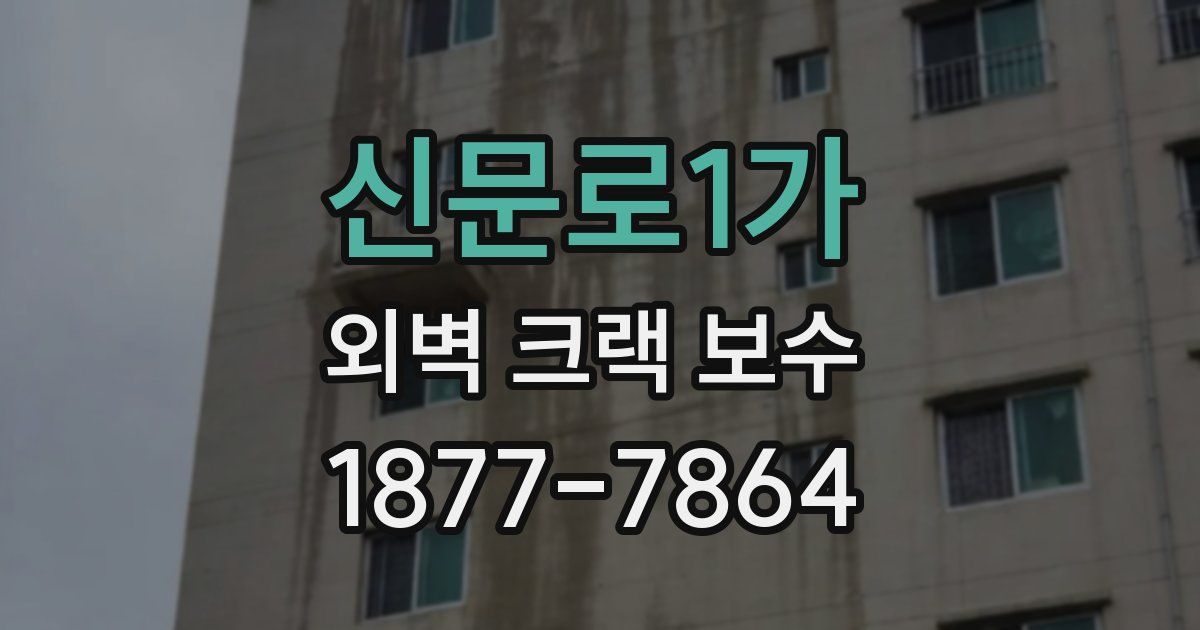 신문로1가 외벽 크랙 보수