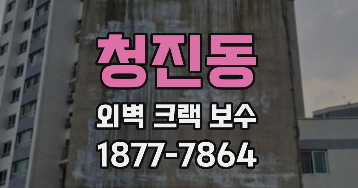 청진동 외벽 크랙 보수
