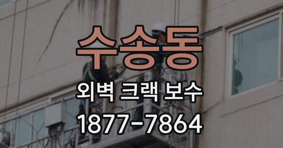 수송동 외벽 크랙 보수