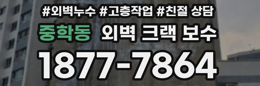 중학동 외벽 크랙 보수