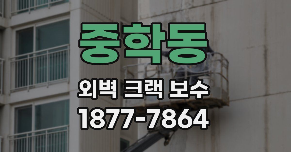 중학동 외벽 크랙 보수