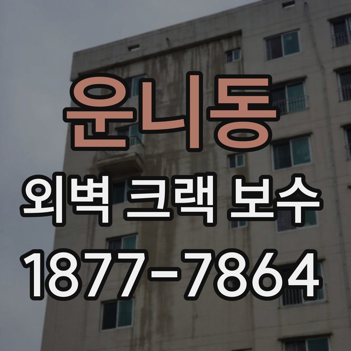 운니동 외벽 크랙 보수
